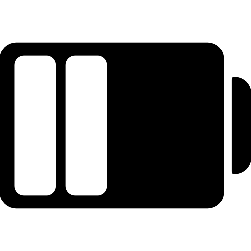 Battery status with half power